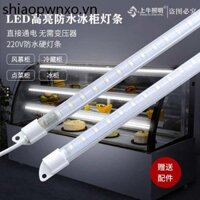 Đèn led chống nước Thanh cứng 220V Tủ lạnh Tủ đông Đèn tủ lạnh Bể cá Đặt hàng Tủ giữ tươi Tủ trưng bày Tủ đèn siêu sáng