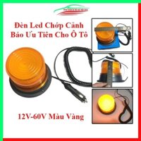 Đèn led chớp không xoay cảnh báo ưu tiên có dây cắm tẩu sạc dành cho ô tô ô 12V-60V Vàng