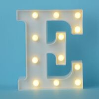 Đèn LED Chữ Cái Loại Lớn 22cm Trang Trí Tiệc Cưới, Sinh Nhật - 26 Chữ Cái - E