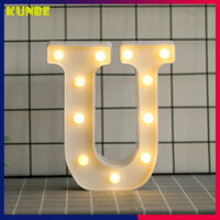 Đèn Led Chữ Cái Loại Lớn 22cm Trang Trí Tiệc Cưới, Sinh Nhật, Nhà Cửa KUNBE - Đủ 26 Chữ Cái A-Z, Các Số Từ 0-9 Và Biểu Tượng Trái Tim Đỏ, ... - U