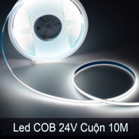 Đèn led COB 24V cuộn 10m cao cấp dải sáng đẹp