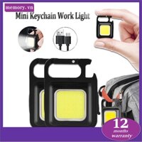 Đèn LED COB Làm Việc / Đèn Móc Khóa Mini Đa Năng Có Thể Sạc Lại Bằng Cổng USB