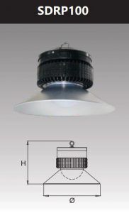 Đèn led công nghiệp 100w SDRP100