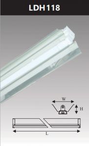 Đèn led công nghiệp chóa phản quang 1x20w LDH118