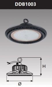 Đèn led công nghiệp chống thấm kho lạnh 100w DDB1003
