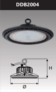 Đèn led công nghiệp chống thấm dimmer 5 cấp 200w DDB2004