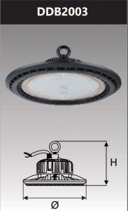 Đèn led công nghiệp chống thấm kho lạnh 200w DDB2003
