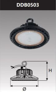 Đèn led công nghiệp chống thấm kho lạnh 50w DDB0503