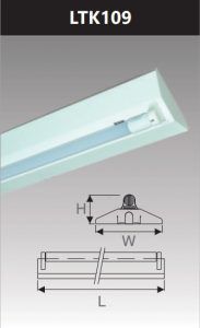 Đèn led công nghiệp sơn tĩnh điện 1x10w LTK109