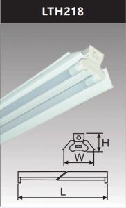 Đèn led công nghiệp sơn tĩnh điện 2x20w LTH218