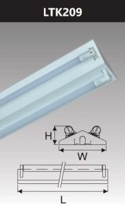 Đèn led công nghiệp sơn tĩnh điện 2x10w LTK209