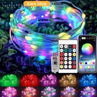 Đèn Led Cuộn nháy đuổi 10M, Đèn nháy chớp Led đuổi 10M có tặng kèm điều khiển Smart Fairy Lights