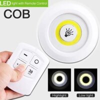 Đèn Led Dán Tường Thông Minh Treo Cầu Thang Phòng Ngủ Bộ 3 Bóng Mini Điều Khiển Từ Xa Chưa .
