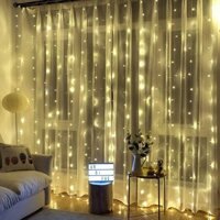 Đèn LED dạng mành rèm thả rũ trang trí phòng ngủ, trang trí quán cafe cực lung linh và tiện lợi