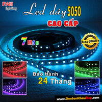 Đèn led dây 7 màu cao cấp loại 5050 cuộn 5 mét