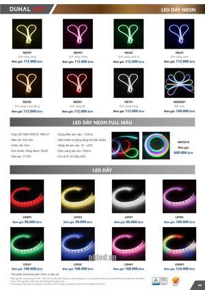Đèn led dây cao áp ánh sáng vàng Duhal LDV01
