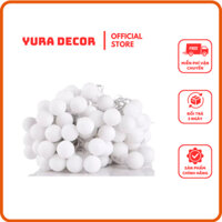 Đèn led dây hạt bi trắng decor tiệc ngoài