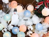 Đèn led dây trang trí bóng tròn mix màu 2.5m dùng pin