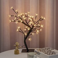 Đèn led để bàn hình cây Hoa Anh Đào phong cách Nhật Bản độc đáo, sang trọng [HCH]