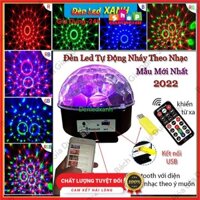 Đèn led, đèn trang trí xoay 7 màu tích hợp cảm ứng nháy theo nhạc dùng cho gia đình, phòng Karaoke, phòng bay...