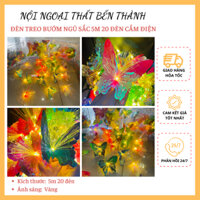 Đèn led - Đèn treo Bướm ngủ săc 5m 20 đèn trang trí nhà của, studio, hàng quán, ban công,...