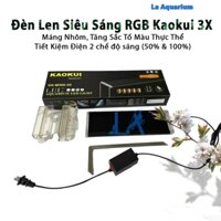 Đèn Led deyao RGB Kaokui 3X Siêu Sáng phiên bản mới - Đỏ Cá Ko Đỏ Nước - Máng Nhôm Đen Sang Trọng