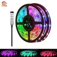 Đèn LED DIY Chiếu Sáng Điện Áp Thấp 5V 5050RGB Hạt Ánh Sáng RGB Nhiều Màu Sắc Đèn 3 Chìa Khóa Dây Điều Khiển Cho Phòng Ngủ Gia Đình