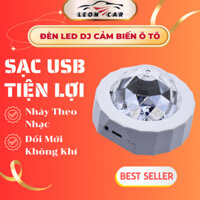 Đèn Led DJ Quán Bar Cho Ô Tô Cảm Biến, Tự Động Nhấp Nháy Theo Nhạc - Có Sạc USB Tiện Lợi, Trang Trí Đẹp Mắt
