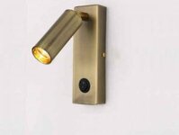 Đèn LED đọc sách đầu giường vỏ vàng đồng 3w – 3103