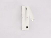 Đèn LED đọc sách đầu giường DS-2050 cổng sạc USB (Màu trắng)