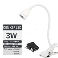 Đèn Led đọc sách kẹp bàn đầu giường 3W Reading Light -T003, Bóng Led chiếu rọi điểm chống cận