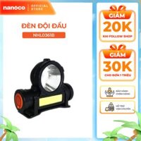 Đèn LED đội đầu Nanoco chóa đèn to/ nhỏ (công suất 3,5W, điều chỉnh độ sáng,pin Lithium 1200mAh, hoạt động 4h)