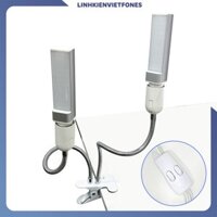 Đèn Led ĐÔI kẹp bàn 24W (60 bóng Led) ( ánh sáng trắng lạnh)