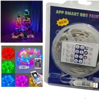 Đèn Led đổi màu ARGB 10m chỉnh APP hiệu ứng chạy đuổi nháy theo nhạc trang trí noel tết decor phòng game