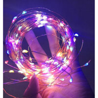 Đèn led đom đóm fairy light dây đồng trang trí decor phòng, cắm trại tạo không gian cổ tích lãng mạn - Nguồn hộp pin tiểu AA - 2M nhiều màu Multicolor