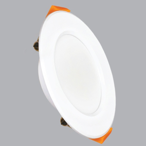 Đèn LED downlight 12W – Ø140mm âm trần viền vàng, ánh sáng trung tính MPE mã DLV-12N