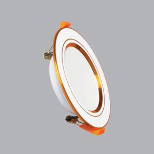 Đèn LED downlight 5W – Ø110mm âm trần viền vàng, ánh sáng trung tính, MPE, mã DLV-5N