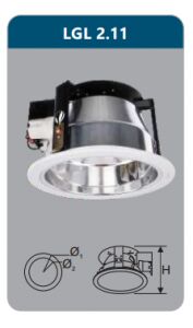 Đèn led downlight âm trần 2x3w LGL2.11