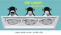 ĐÈN LED DOWNLIGHT ÂM TRẦN 3 BA BÓNG PAR E27 35W X 3 HUFA AT-107 PAR 35WX3
