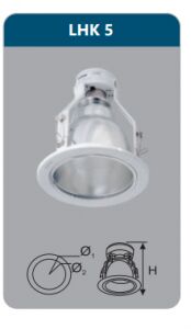 Đèn led downlight âm trần 9w LHK5