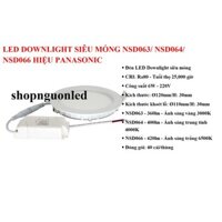 Đèn LED Downlight Âm Trần siêu mỏng Hiệu (Panasonic) NSD063/ NSD064/ NSD066, đèn led âm trần thích hợp cho nhà ở..