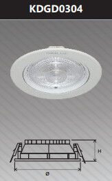 Đèn led downlight âm trần chiếu điểm 30w KDGD0304