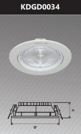 Đèn led downlight âm trần chiếu điểm 3w KDGD0034