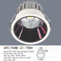 Đèn led downlight Anfaco AFC-743D-15W