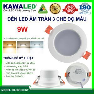 Đèn led downlight Kawasan DL3M100-9W