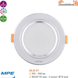 Đèn led downlight DLB 5W