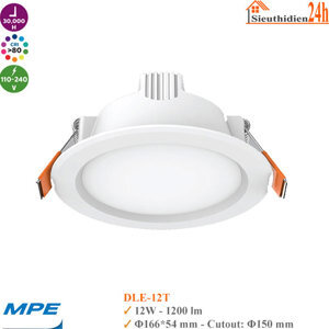 Đèn led downlight DLE 12W
