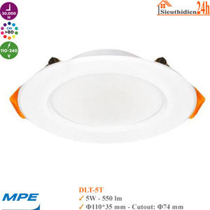 Đèn led downlight DLT 5W
