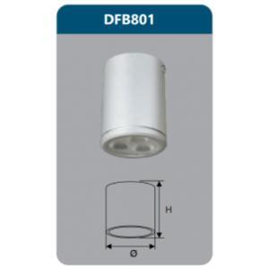 Đèn led downlight gắn nối Duhal DF-B801
