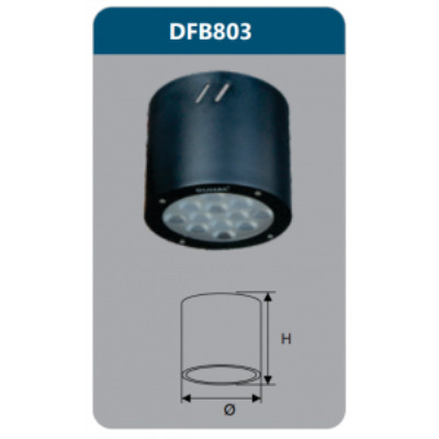 Đèn led downlight gắn nổi Duhal DF-B803